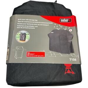 Weber 7106 Grill Cover For Spirit 220 and 300 Series, 52 x 42.8 Inch Black Color